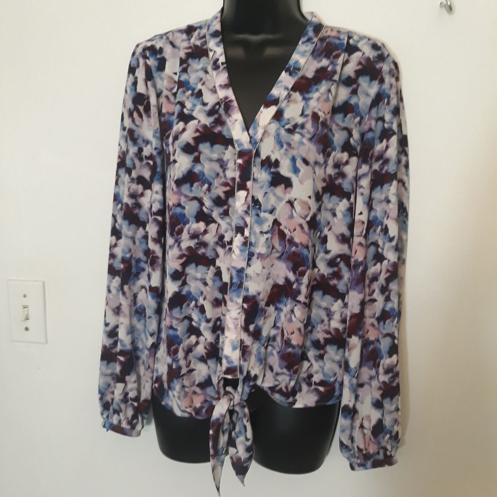 Jennifer Lopez multi-colored blouse
